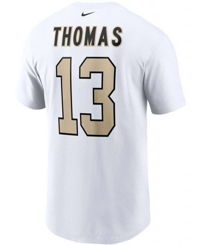 Men's Michael Thomas White New Orleans Saints Player Name and Number T-shirt $17.64 T-Shirts