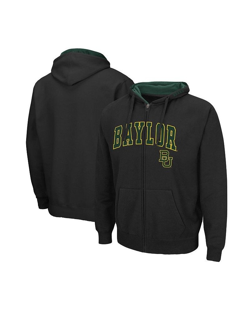 Men's Black Baylor Bears Arch Logo 3.0 Full-Zip Hoodie $30.00 Sweatshirt