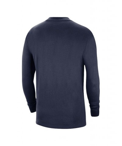 Men's Navy West Virginia Mountaineers Seasonal Max90 2-Hit Long Sleeve T-shirt $22.50 T-Shirts