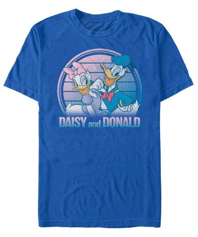 Men's Daisy And Donald Short Sleeve T-Shirt Blue $19.94 T-Shirts