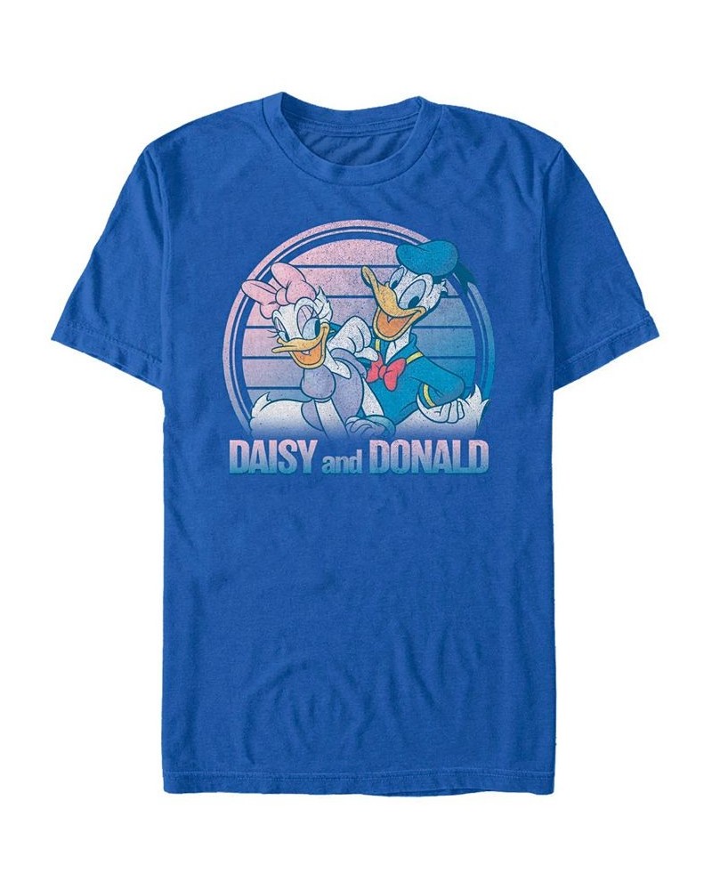 Men's Daisy And Donald Short Sleeve T-Shirt Blue $19.94 T-Shirts