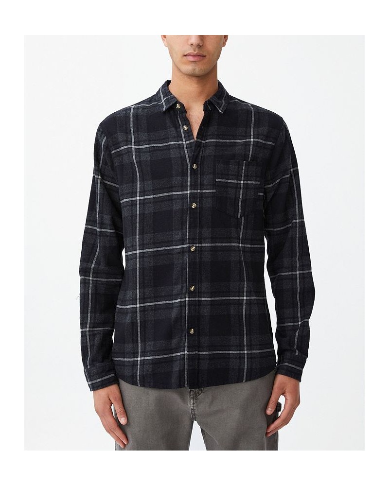 Men's Camden Long Sleeve Shirt Black $17.66 Shirts