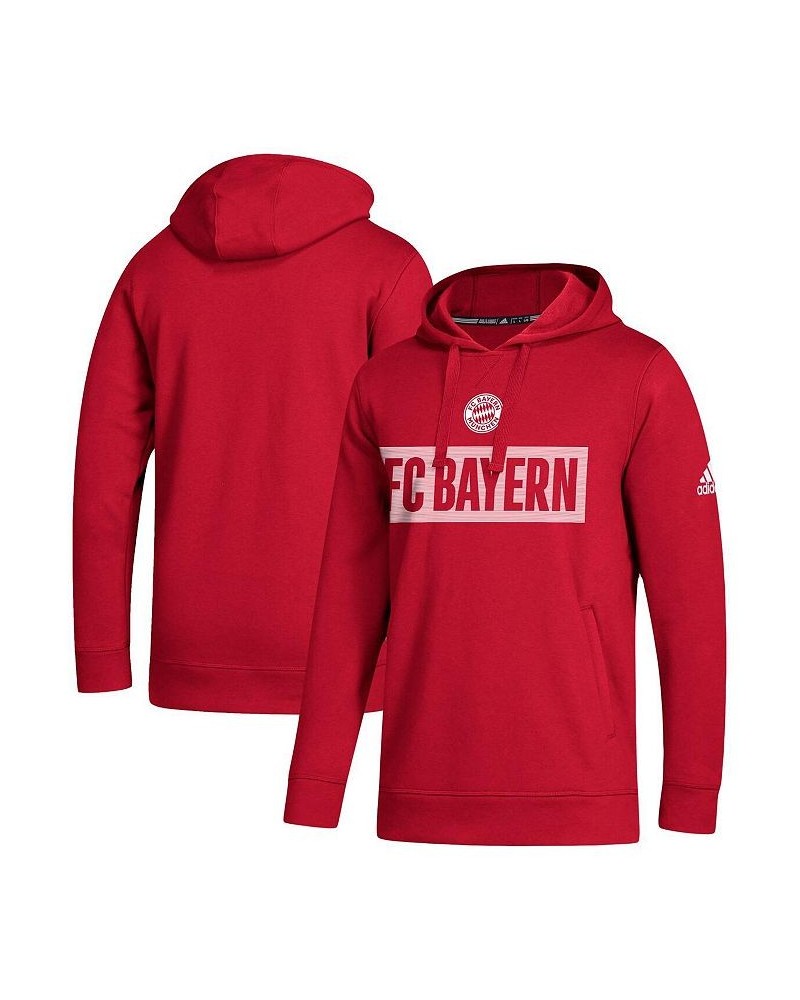 Men's Red Bayern Munich Box Pullover Hoodie $31.20 Sweatshirt