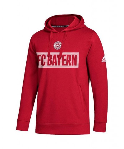 Men's Red Bayern Munich Box Pullover Hoodie $31.20 Sweatshirt