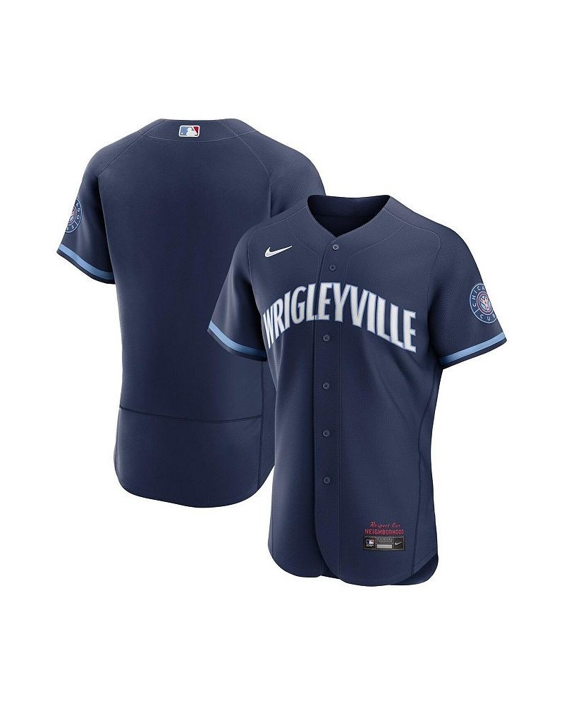 Men's Navy Chicago Cubs 2021 City Connect Authentic Jersey $170.24 Jersey