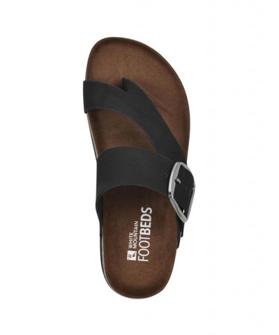 Harley Women's Footbed Sandals Black $28.98 Shoes