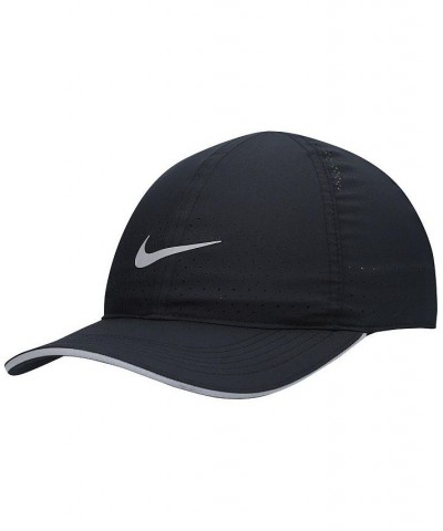 Men's Black Featherlight Adjustable Performance Hat Black $17.59 Hats