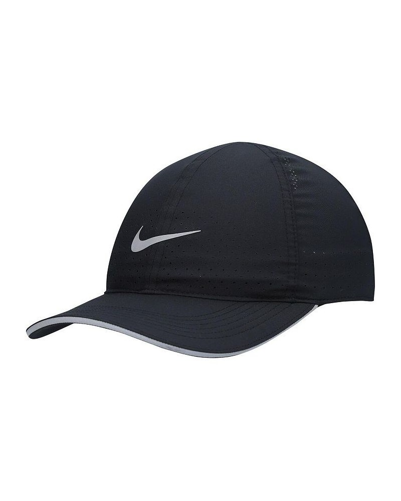 Men's Black Featherlight Adjustable Performance Hat Black $17.59 Hats