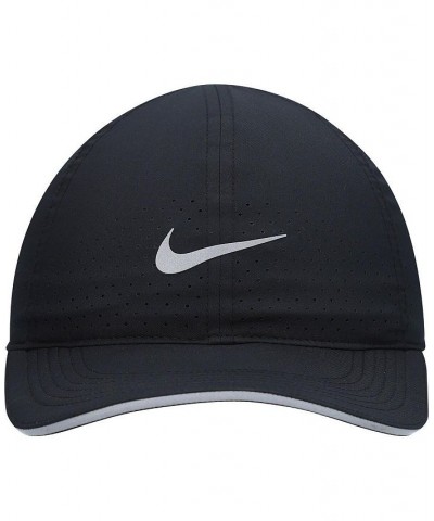 Men's Black Featherlight Adjustable Performance Hat Black $17.59 Hats