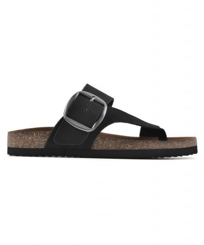 Harley Women's Footbed Sandals Black $28.98 Shoes