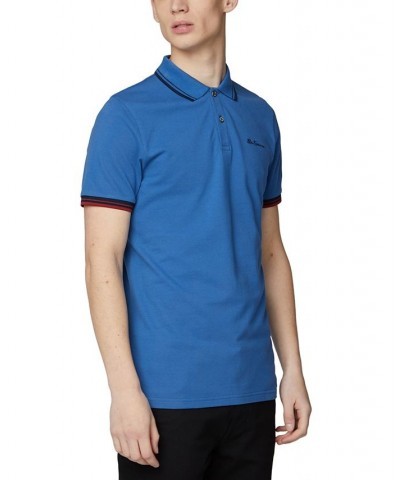 Men's Signature Tipped Short-Sleeve Polo Shirt PD04 $41.83 Polo Shirts