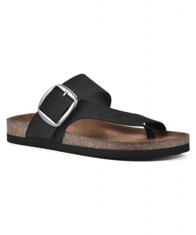 Harley Women's Footbed Sandals Black $28.98 Shoes