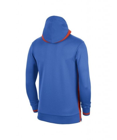 Men's Blue Oklahoma City Thunder Authentic Showtime Performance Full-Zip Hoodie $60.48 Sweatshirt