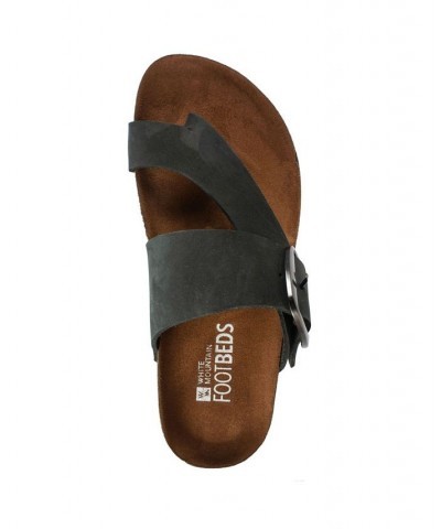 Harley Women's Footbed Sandals Black $28.98 Shoes