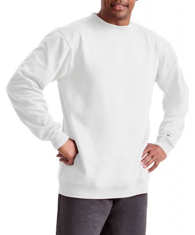 Men's Big & Tall Powerblend Solid Fleece Sweatshirt White $19.25 Sweatshirt