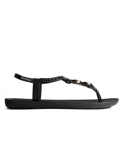 Women's Class Connect T-Strap Comfort Sandals Black $18.45 Shoes