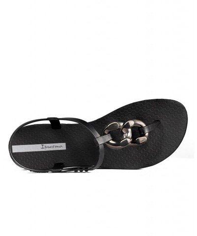 Women's Class Connect T-Strap Comfort Sandals Black $18.45 Shoes