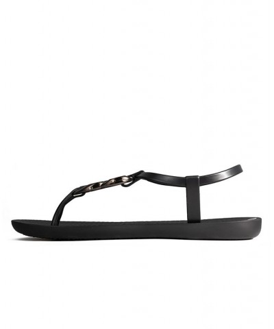 Women's Class Connect T-Strap Comfort Sandals Black $18.45 Shoes