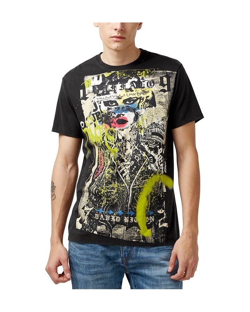 Men's Tomunk Spray Paint Graphic T-shirt $28.91 T-Shirts