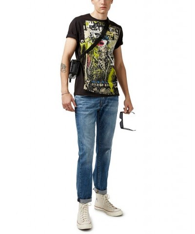 Men's Tomunk Spray Paint Graphic T-shirt $28.91 T-Shirts