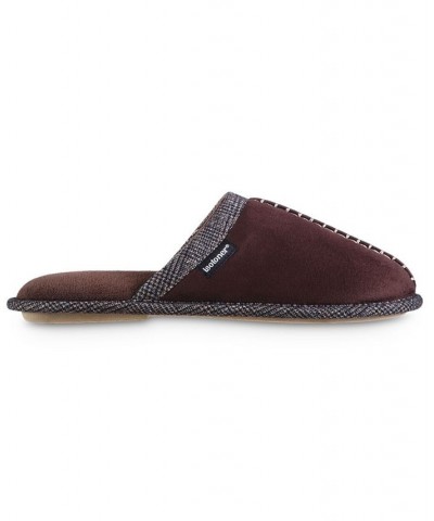 Men's Memory Foam Microsuede Titus Scuff Slippers Brown $11.04 Shoes