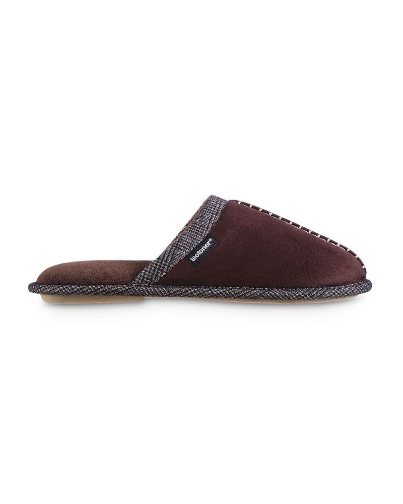 Men's Memory Foam Microsuede Titus Scuff Slippers Brown $11.04 Shoes