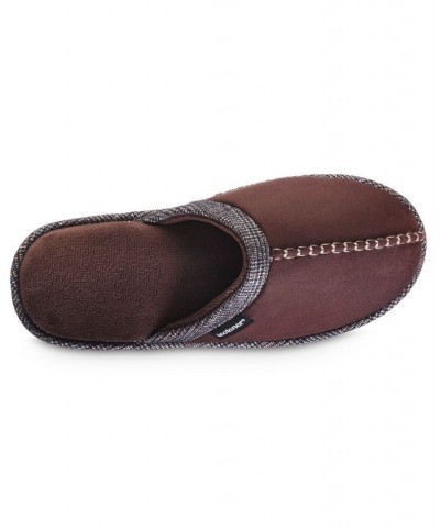 Men's Memory Foam Microsuede Titus Scuff Slippers Brown $11.04 Shoes