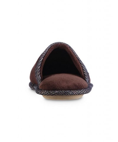 Men's Memory Foam Microsuede Titus Scuff Slippers Brown $11.04 Shoes