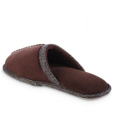 Men's Memory Foam Microsuede Titus Scuff Slippers Brown $11.04 Shoes