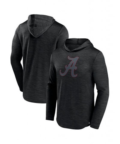 Men's Branded Heather Black Alabama Crimson Tide Transitional Hoodie T-shirt $32.99 T-Shirts