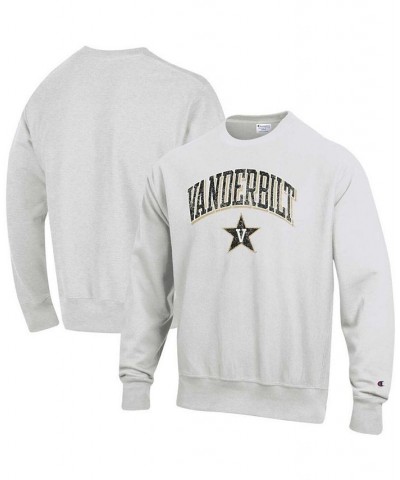 Men's Gray Vanderbilt Commodores Arch Over Logo Reverse Weave Pullover Sweatshirt $40.80 Sweatshirt