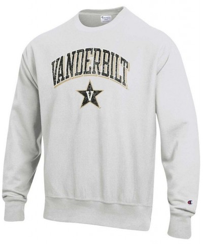 Men's Gray Vanderbilt Commodores Arch Over Logo Reverse Weave Pullover Sweatshirt $40.80 Sweatshirt