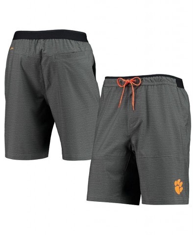 Men's Heathered Gray Clemson Tigers Twisted Creek Omni-Shield Shorts $33.60 Shorts