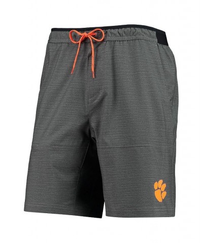 Men's Heathered Gray Clemson Tigers Twisted Creek Omni-Shield Shorts $33.60 Shorts