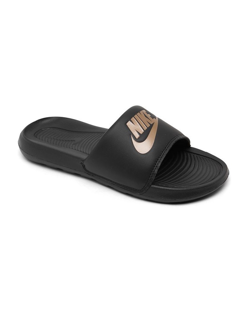 Women's Victori One Slide Sandals Black $19.20 Shoes