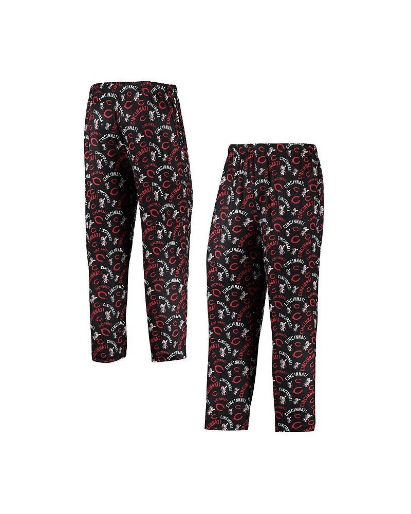 Men's Black Cincinnati Reds Cooperstown Collection Repeat Pajama Pants $30.79 Pajama