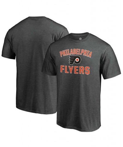 Men's Heathered Charcoal Philadelphia Flyers Team Victory Arch T-shirt $15.50 T-Shirts