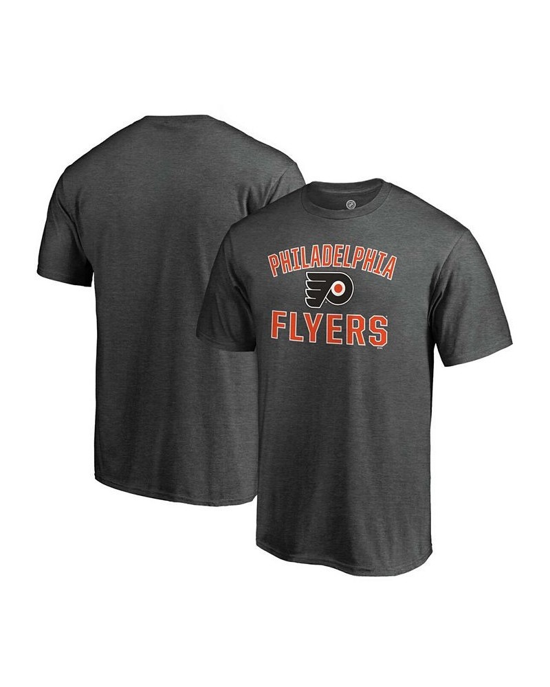 Men's Heathered Charcoal Philadelphia Flyers Team Victory Arch T-shirt $15.50 T-Shirts