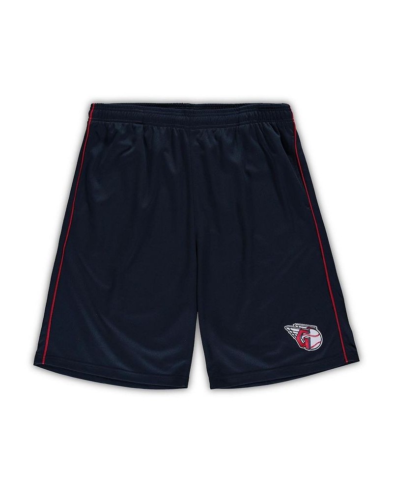 Men's Navy Cleveland Guardians Big and Tall Mesh Shorts $18.00 Shorts