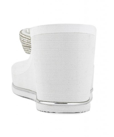 Women's Unwind Wedge Sandal White $30.00 Shoes