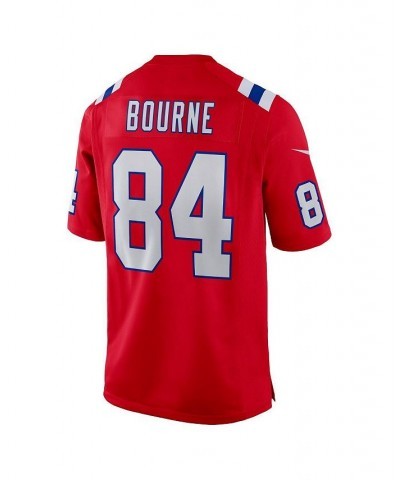 Men's Kendrick Bourne Red New England Patriots Game Jersey $63.00 Jersey