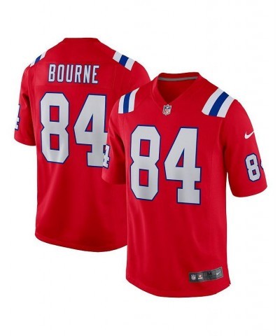 Men's Kendrick Bourne Red New England Patriots Game Jersey $63.00 Jersey