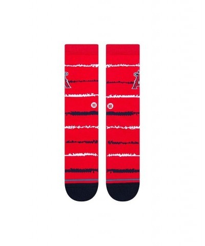 Men's Los Angeles Angels Chalk Crew Socks $14.84 Socks