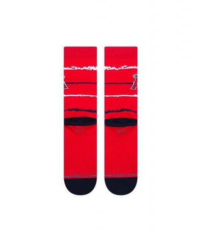 Men's Los Angeles Angels Chalk Crew Socks $14.84 Socks