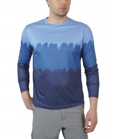 Men's Wayfinder Sun Protection T-shirt Blue $22.05 T-Shirts