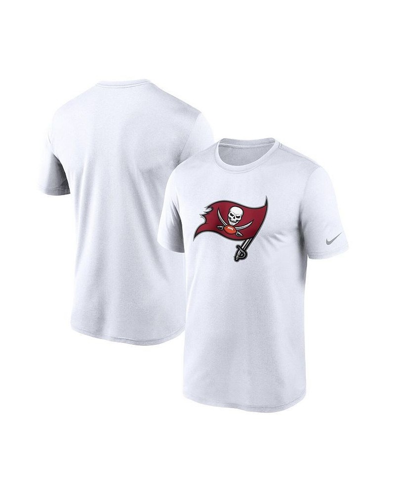 Men's White Tampa Bay Buccaneers Logo Essential Legend Performance T-shirt $20.00 T-Shirts