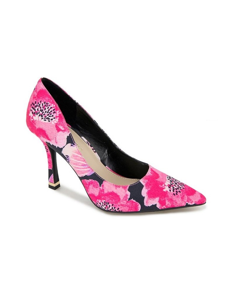 Women's Romi Pumps Black, Pink Floral- Textile $44.48 Shoes