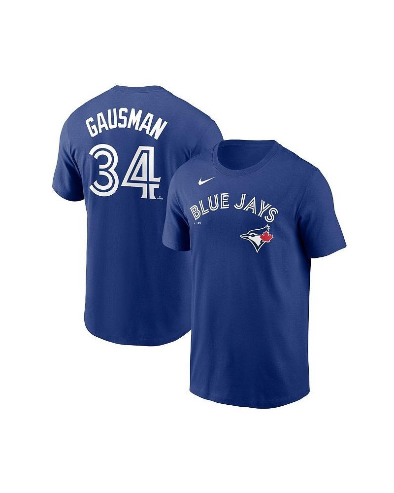 Men's Kevin Gausman Navy Toronto Blue Jays Name and Number T-shirt $28.99 T-Shirts