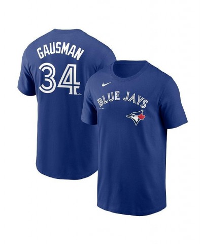 Men's Kevin Gausman Navy Toronto Blue Jays Name and Number T-shirt $28.99 T-Shirts