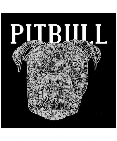 Men's Word Art - Pitbull Face T-Shirt Gray $14.00 T-Shirts